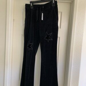 Paris Hilton Black Velvet Pants Medium
